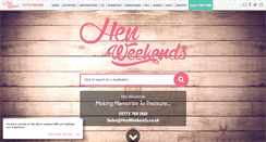 Desktop Screenshot of henweekends.co.uk